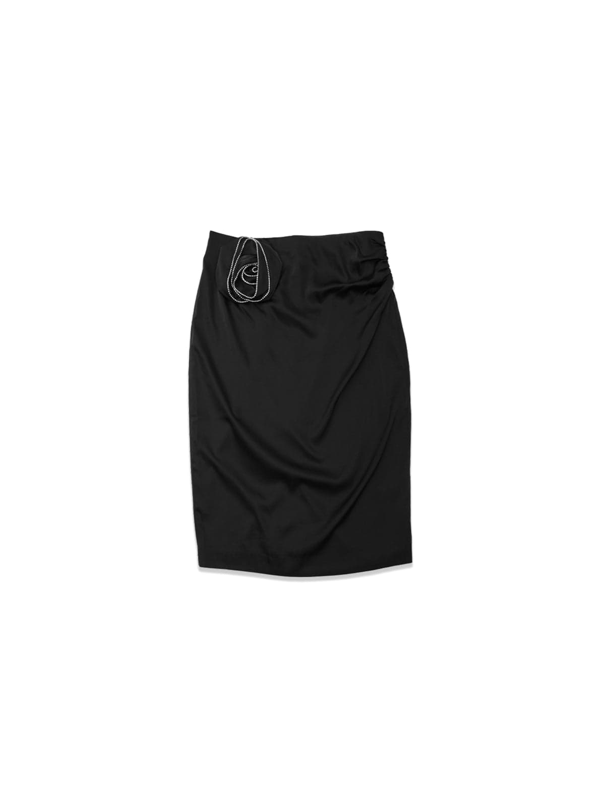 midi roses skirt