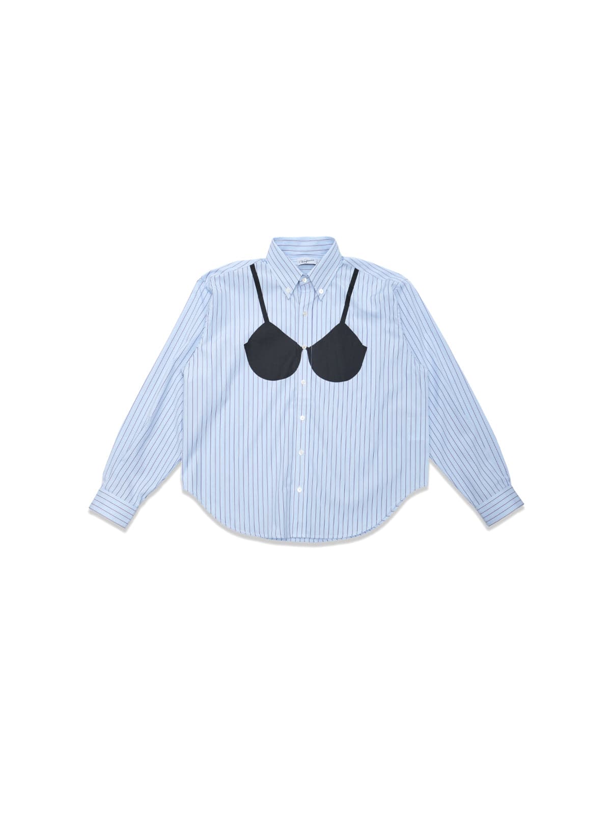 women tromper the oeil button down