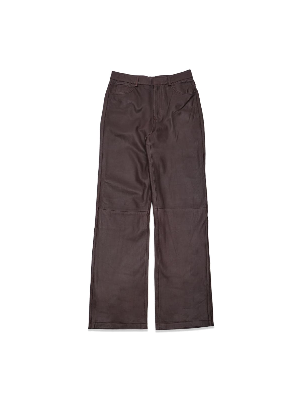 Rotaie straight leather pants