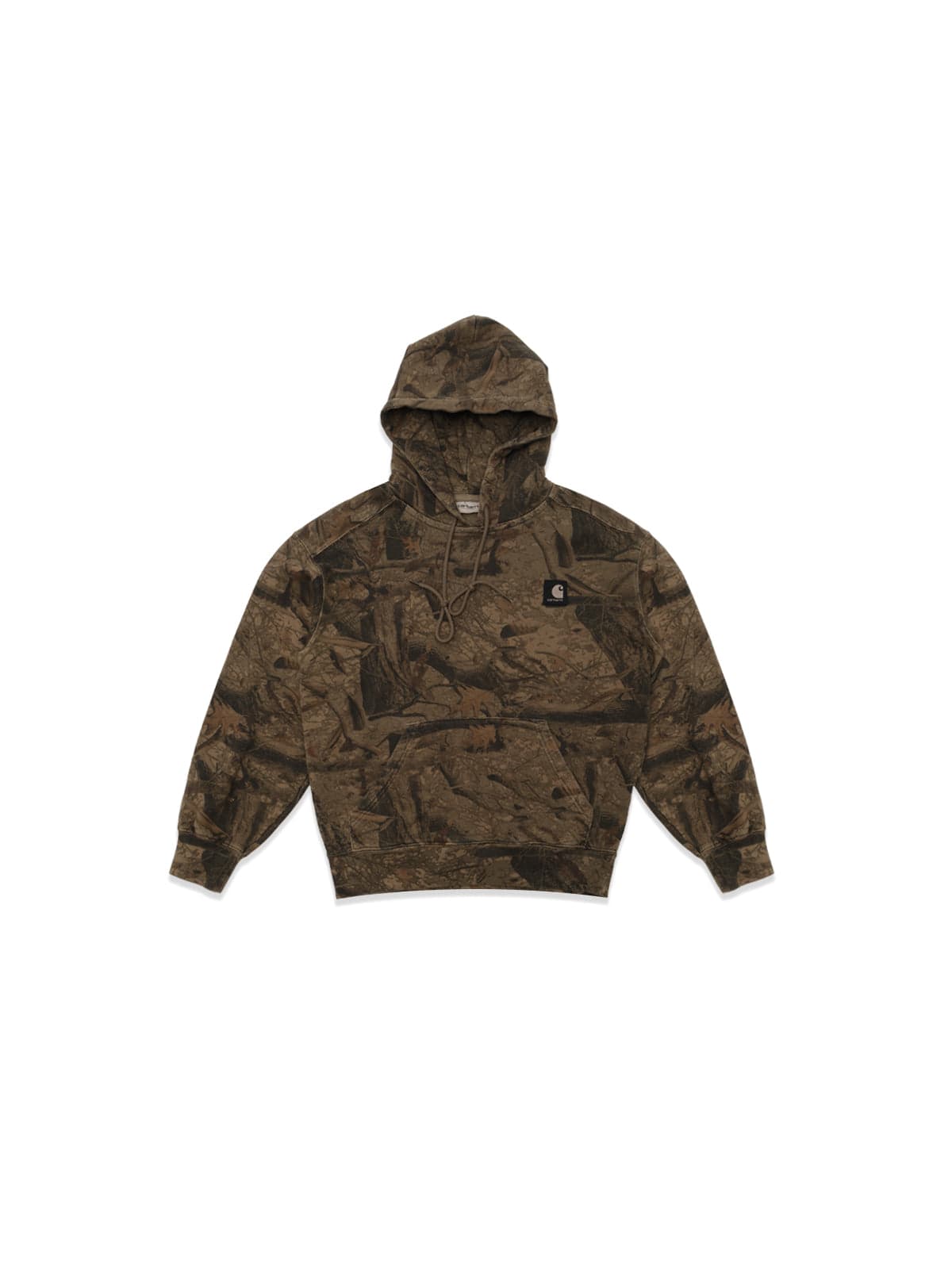 hooded feather tree sweat