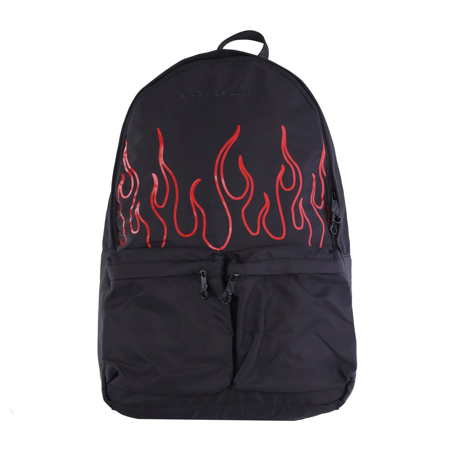 Flames Backpack Men's Backpack Black/red