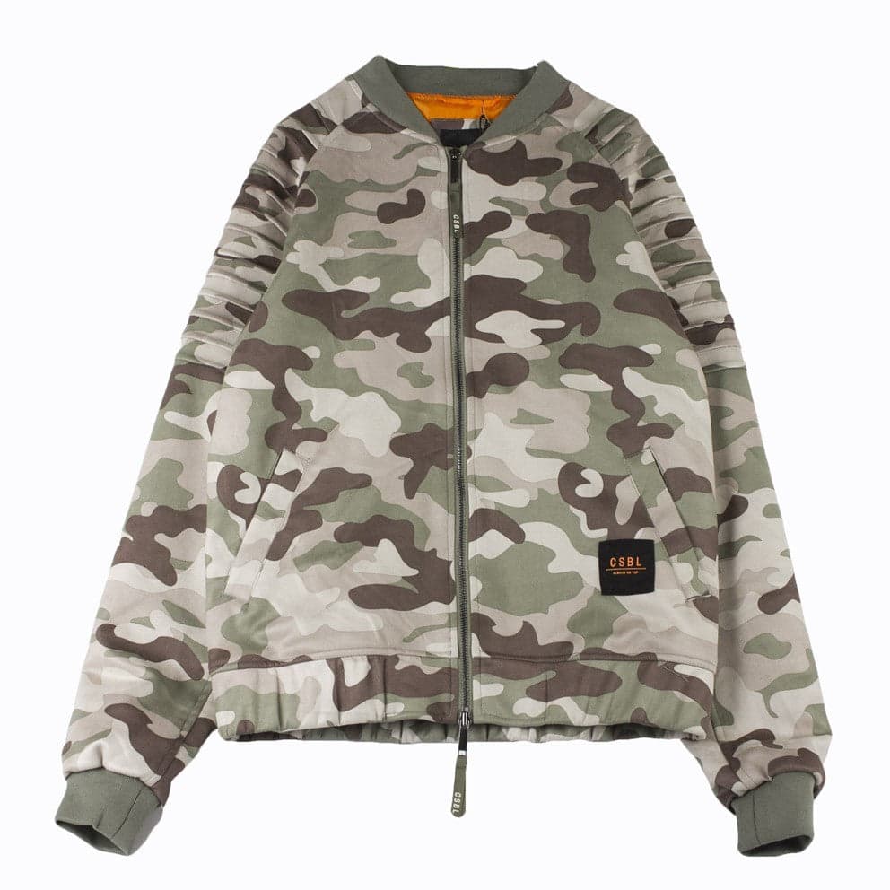 Men's Pleated Bomber Jacket