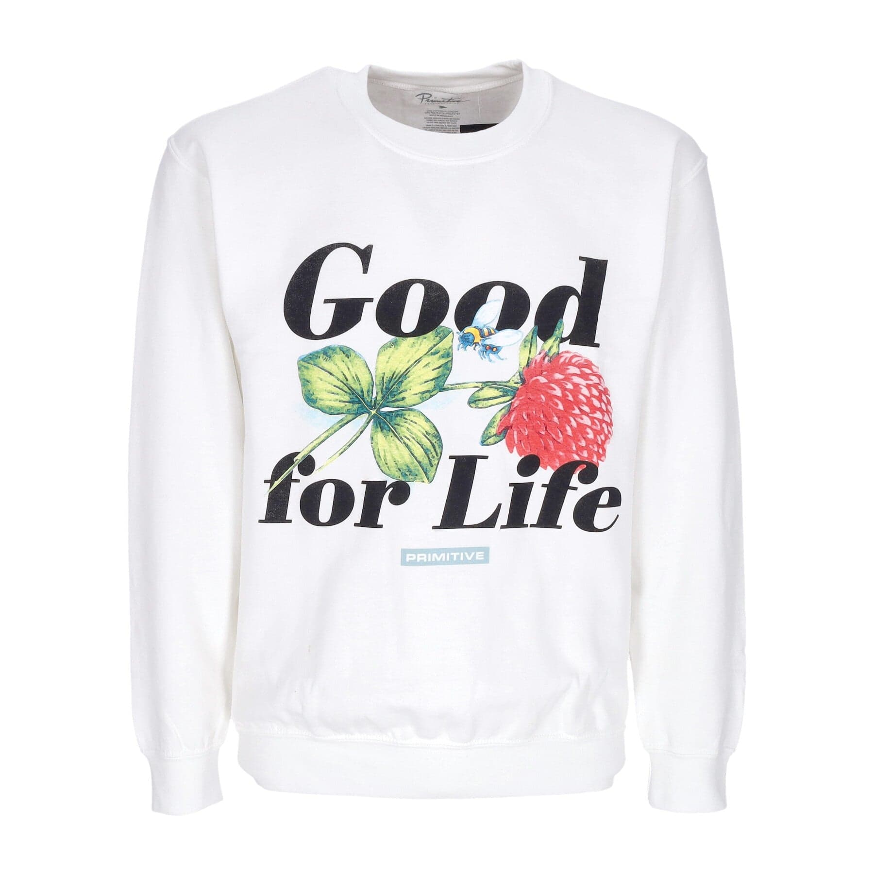 Feliz Crewneck Men's Sweatshirt White