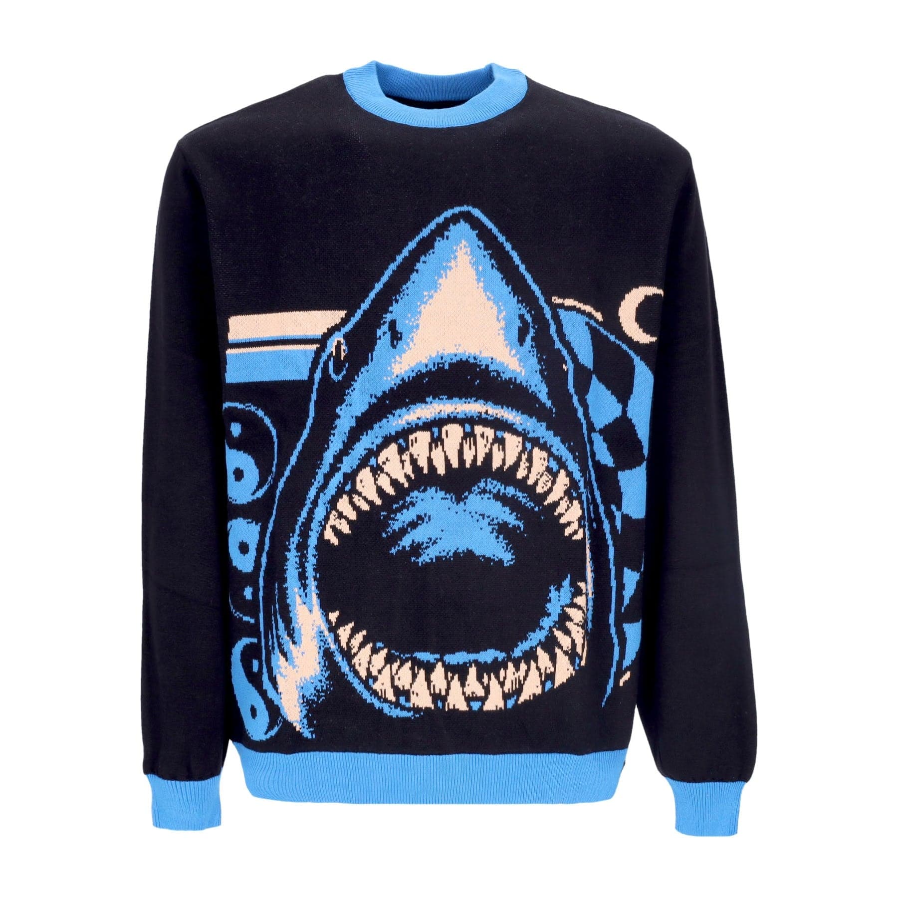 Shark Trip Knit Crew Men's Sweater Multi