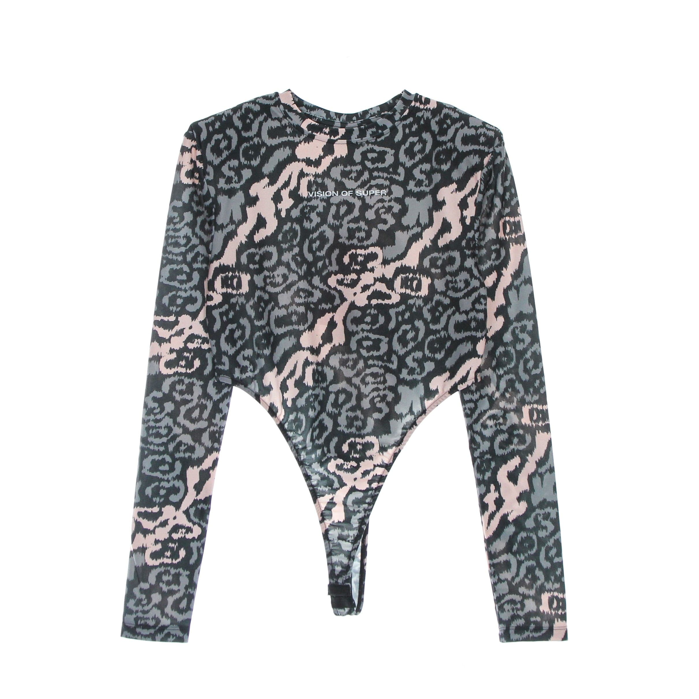 Body Woman Allover Leopard Body Pink/grey