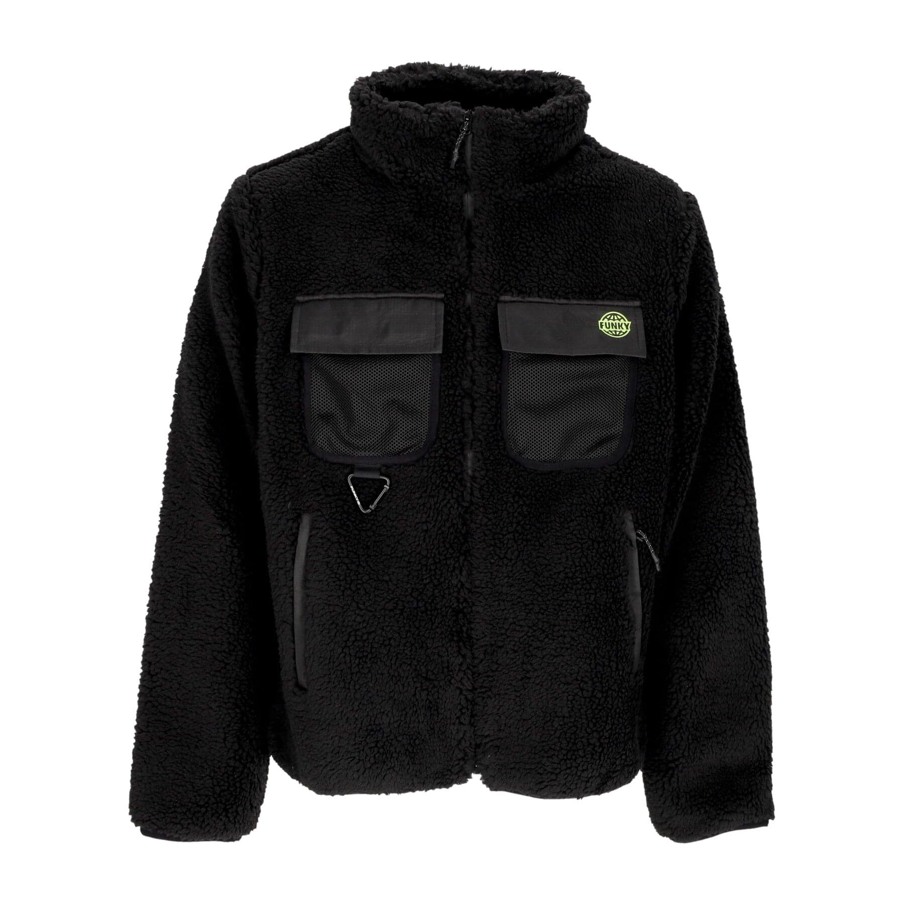 Bear Man Grog Sherpa Jacket Black