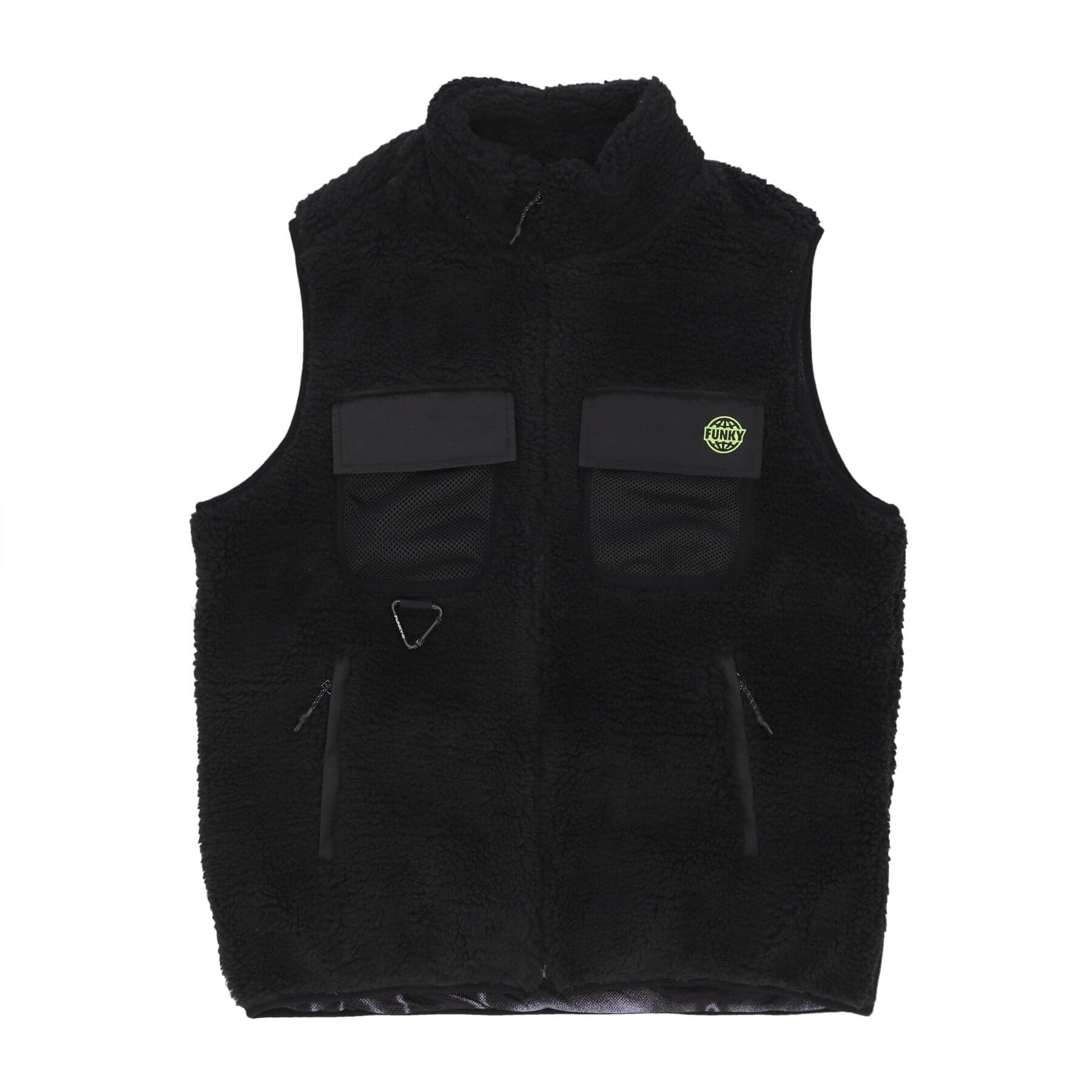 Grog Men's Sleeveless Sherpa Vest Black