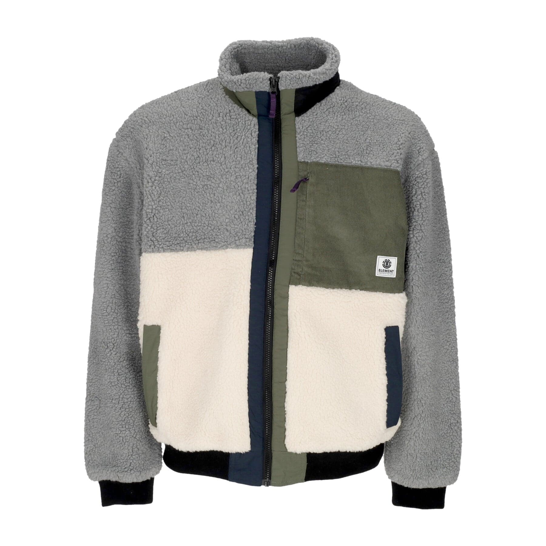 Teddy Bear Men's Oak Sherpa Jacket Multicolor