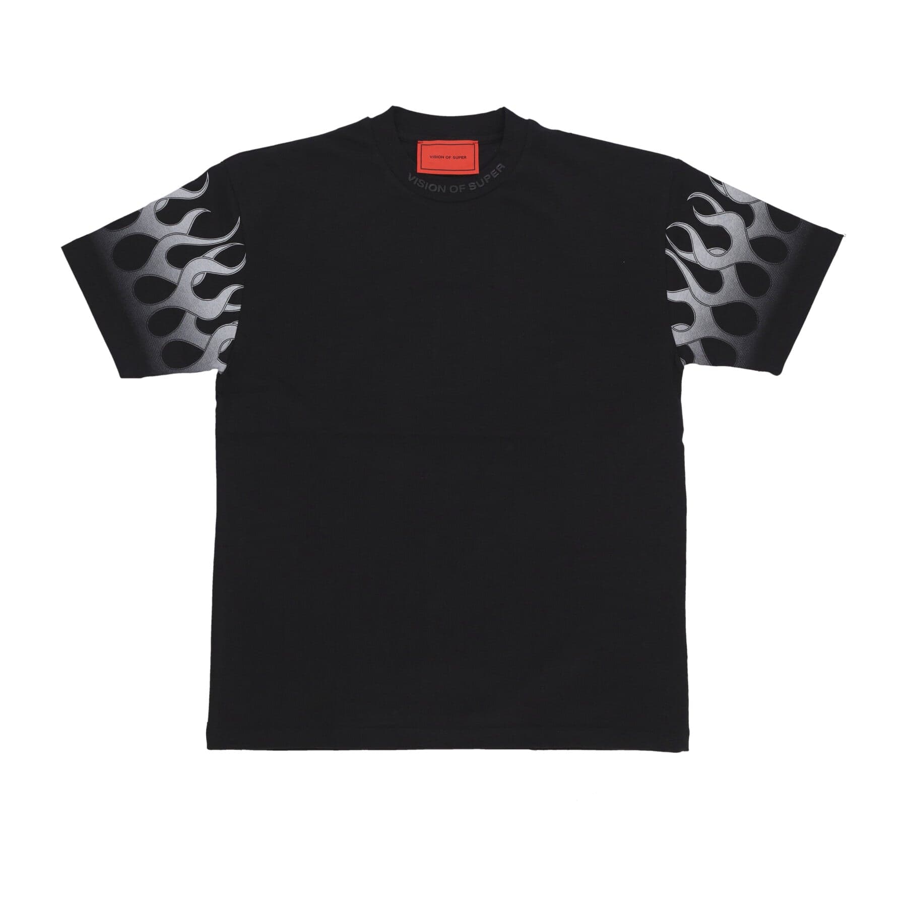 Flames Tee Men's T-Shirt Black/white
