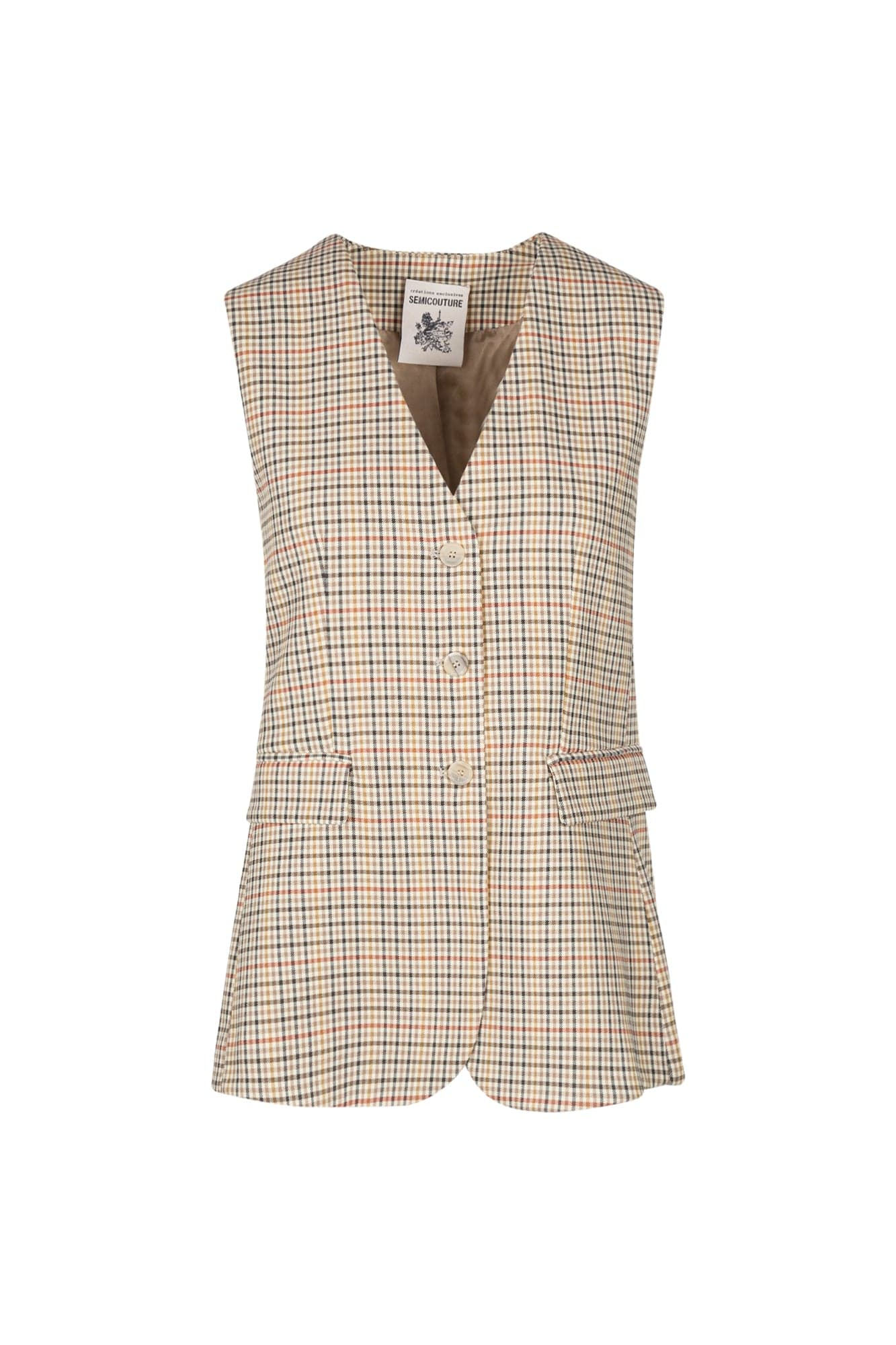 Semi Couture - Vest - 440503 - Beige/Red