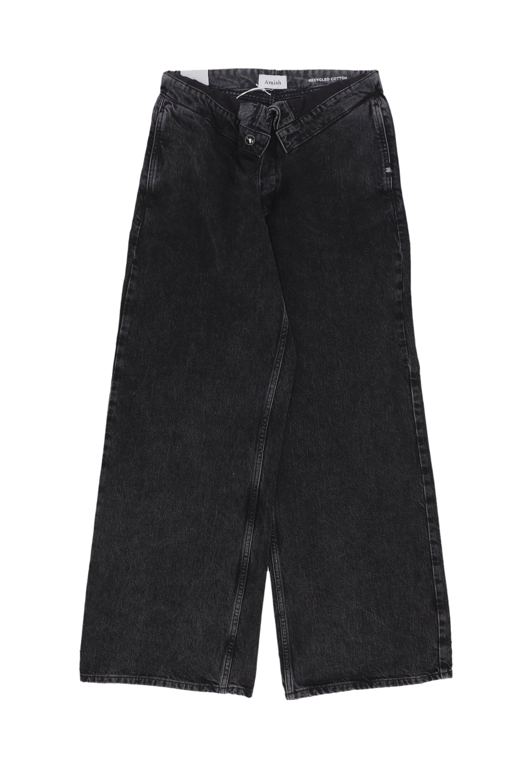 Women's Jeans Roll Up Denim Black