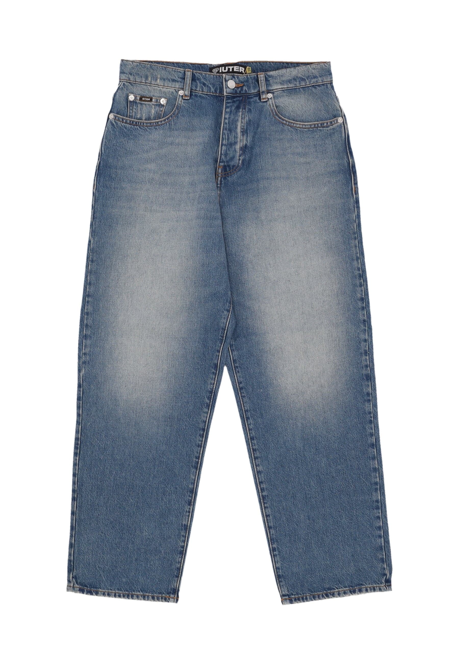 Jeans Man Baggy Denim Pants Medium Blue