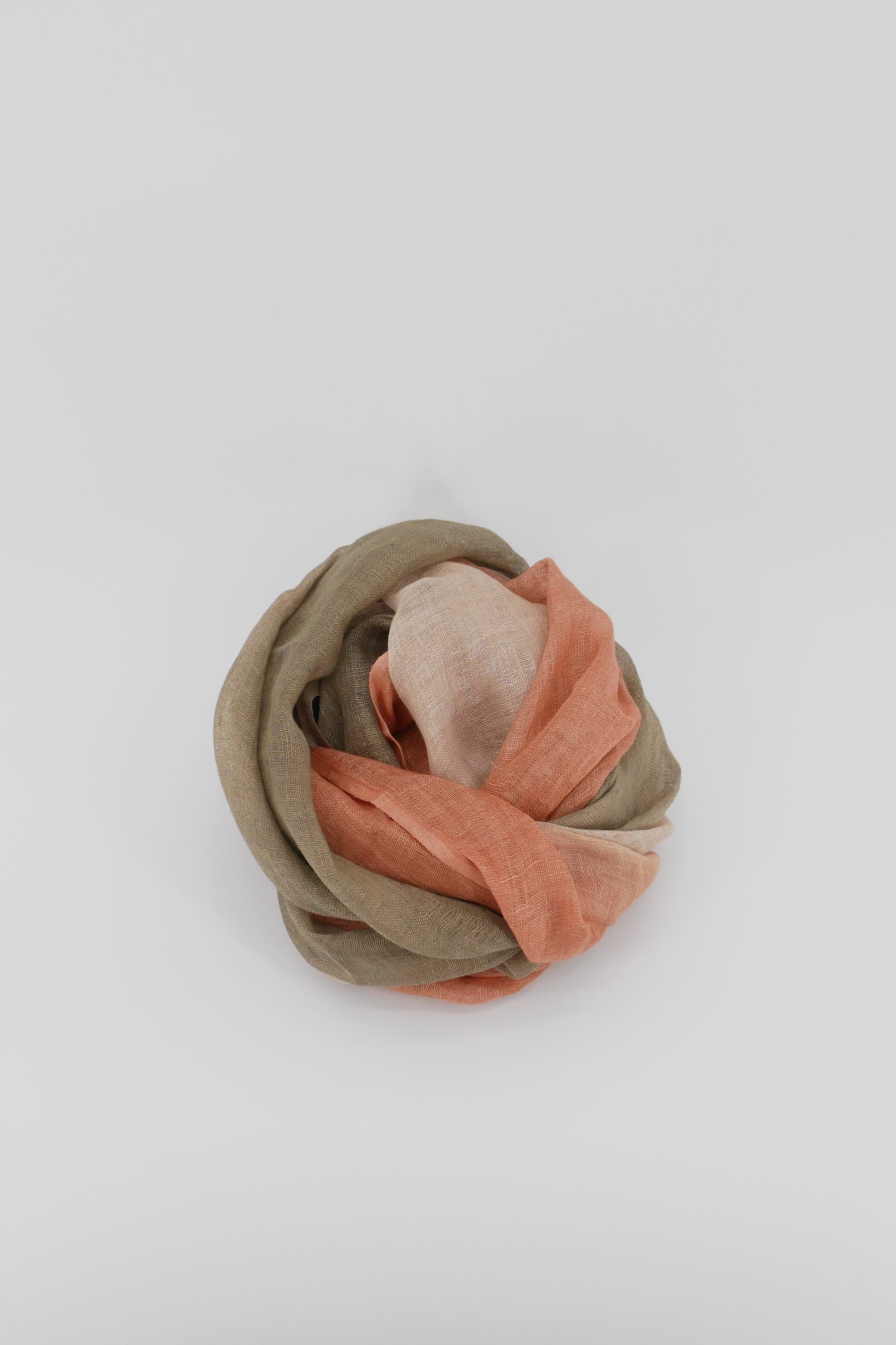 GAYNOR BONGARD Scarfs Military green/ivory/beige