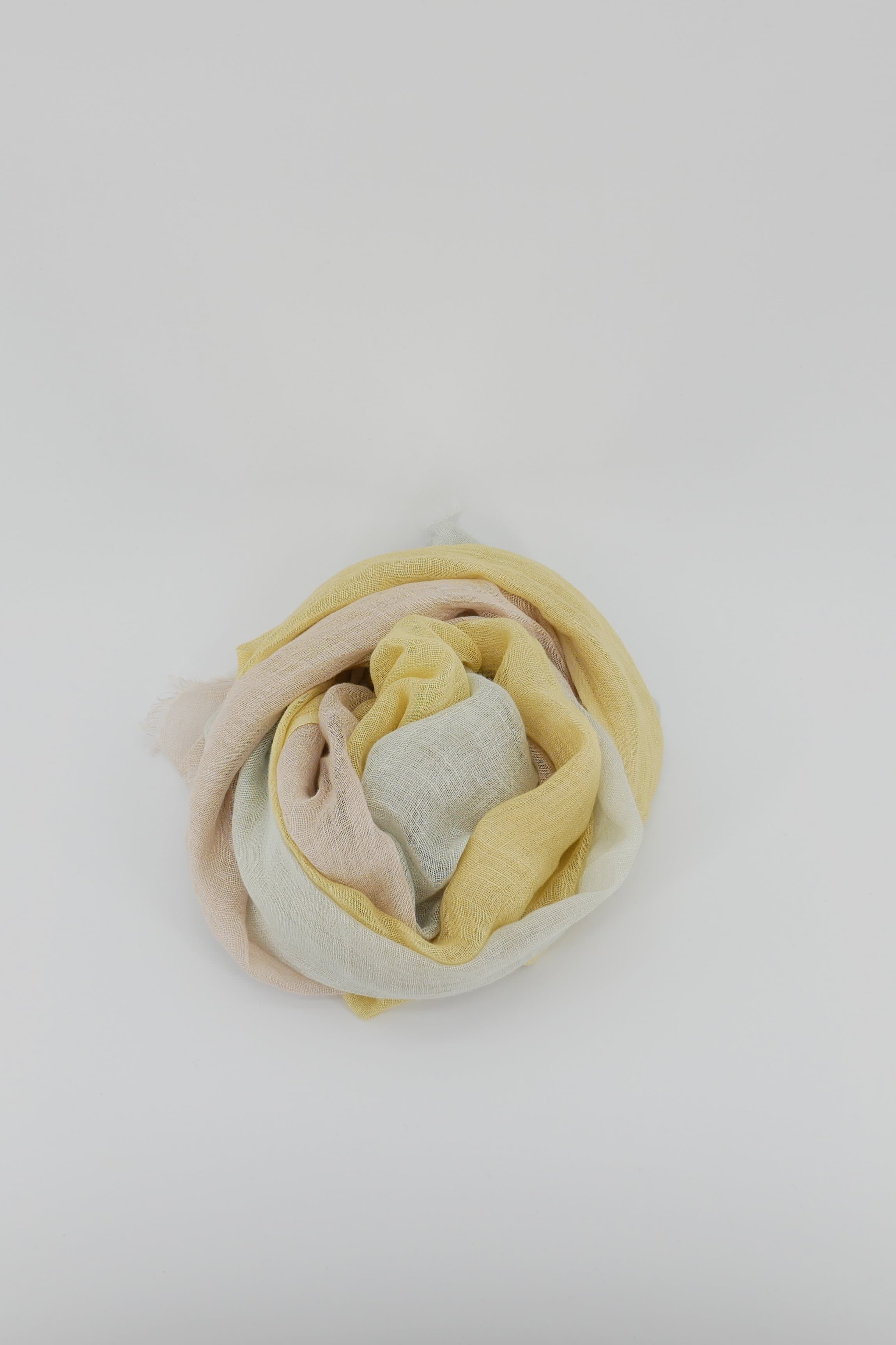 GAYNOR BONGARD Scarfs Green/yellow/ivory
