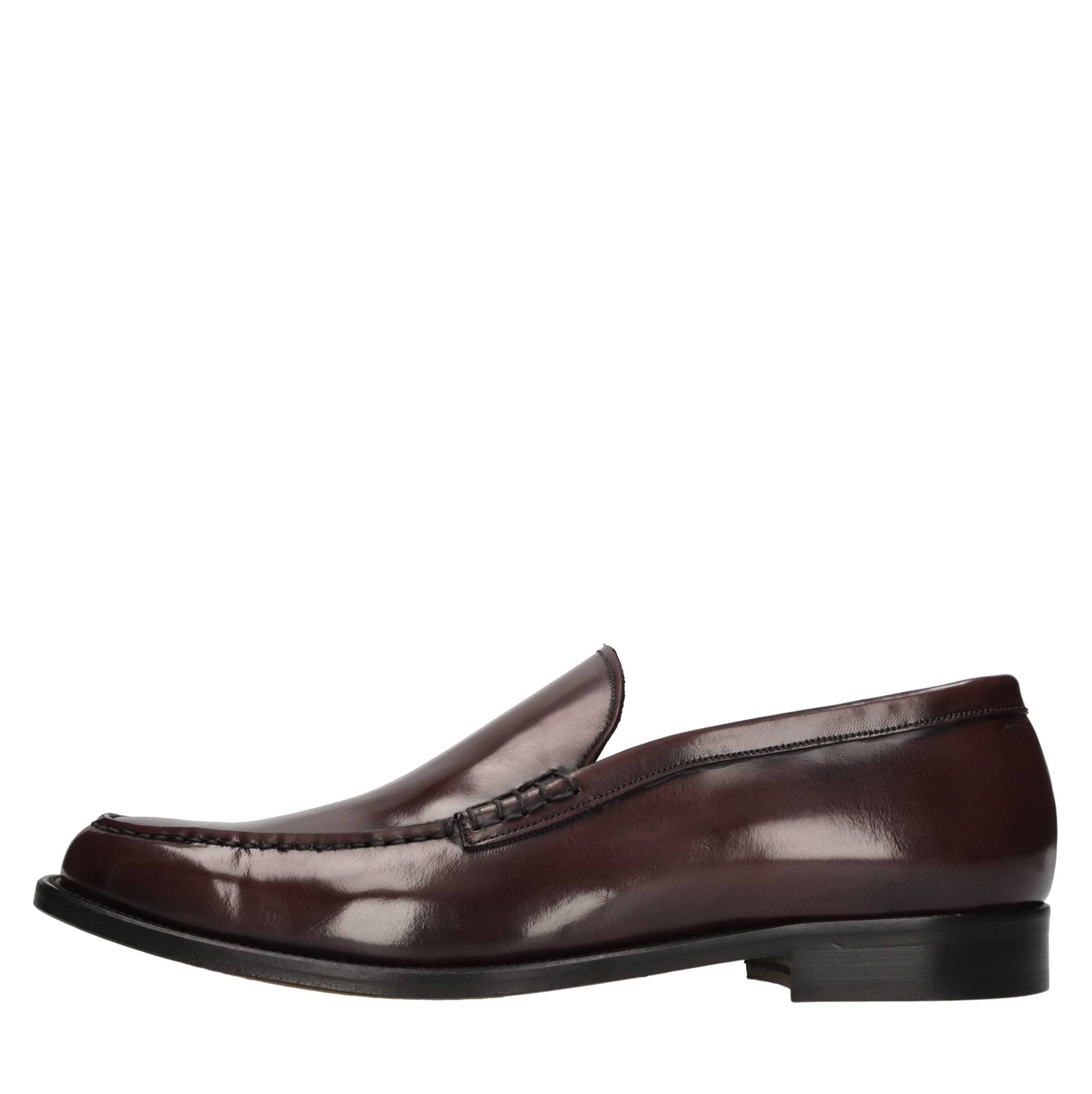 Leather loafers — Red
