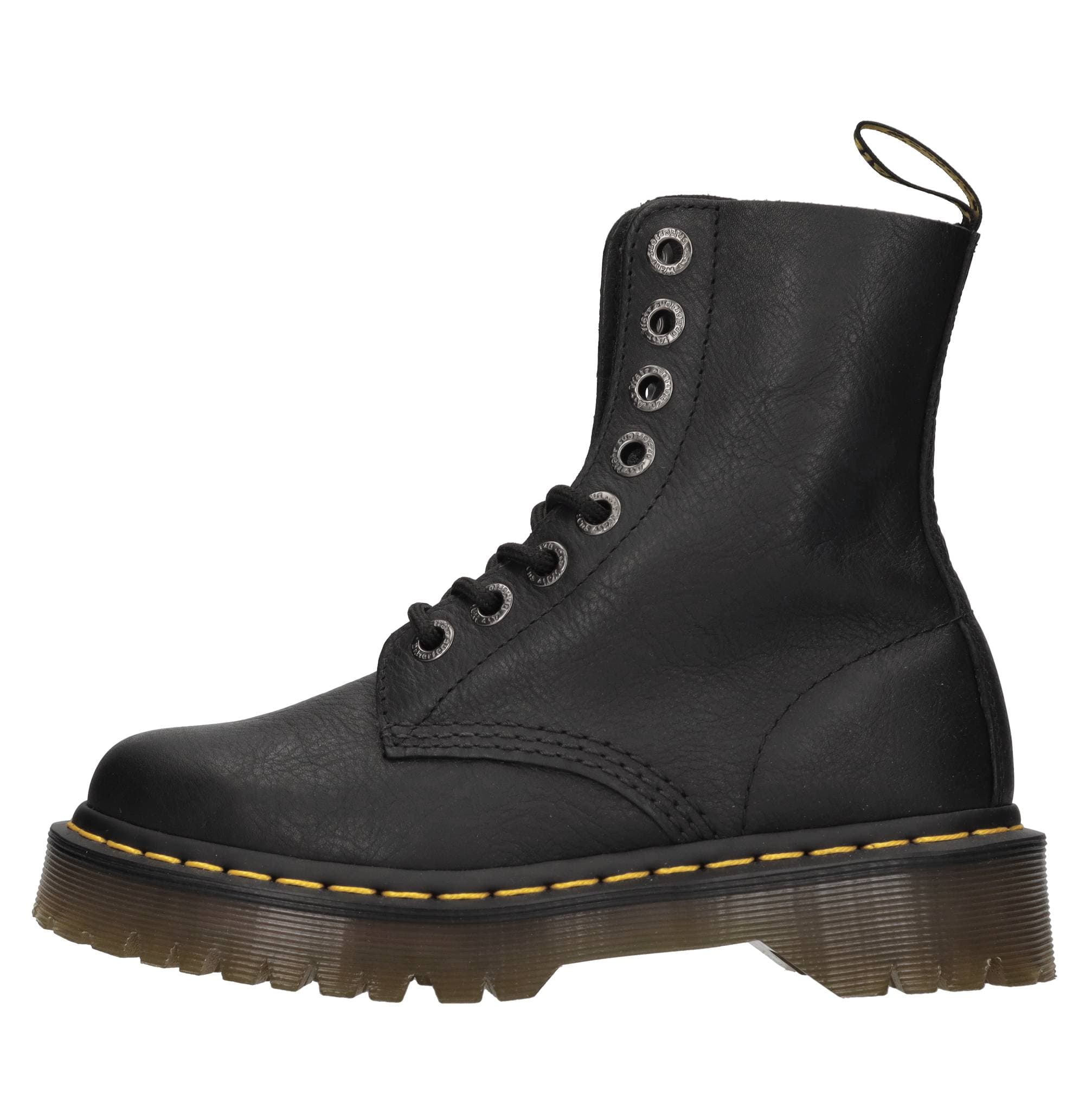 Leather combat boots — Black