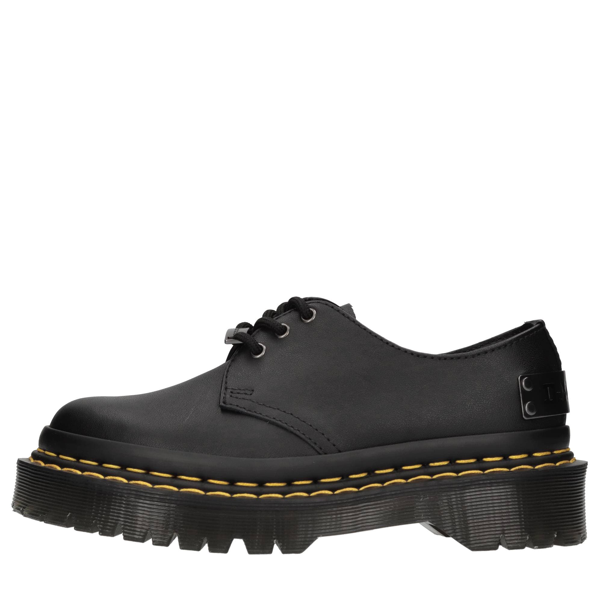 Leather lace-ups — Black