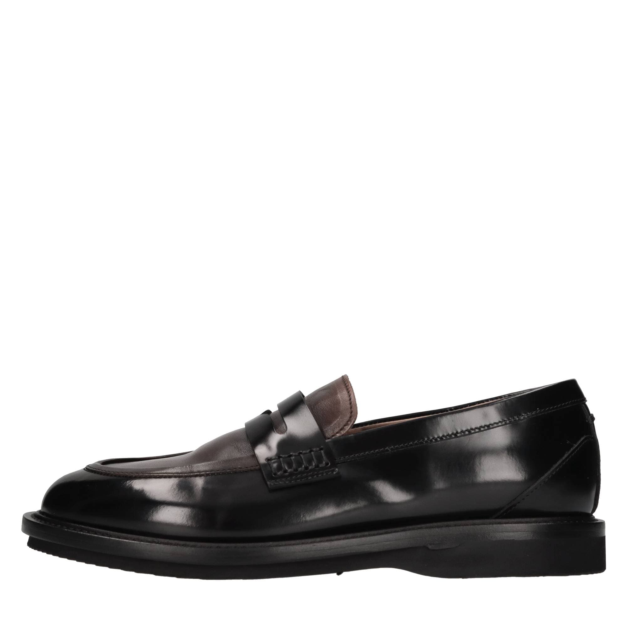 Leather loafers — Multicolour