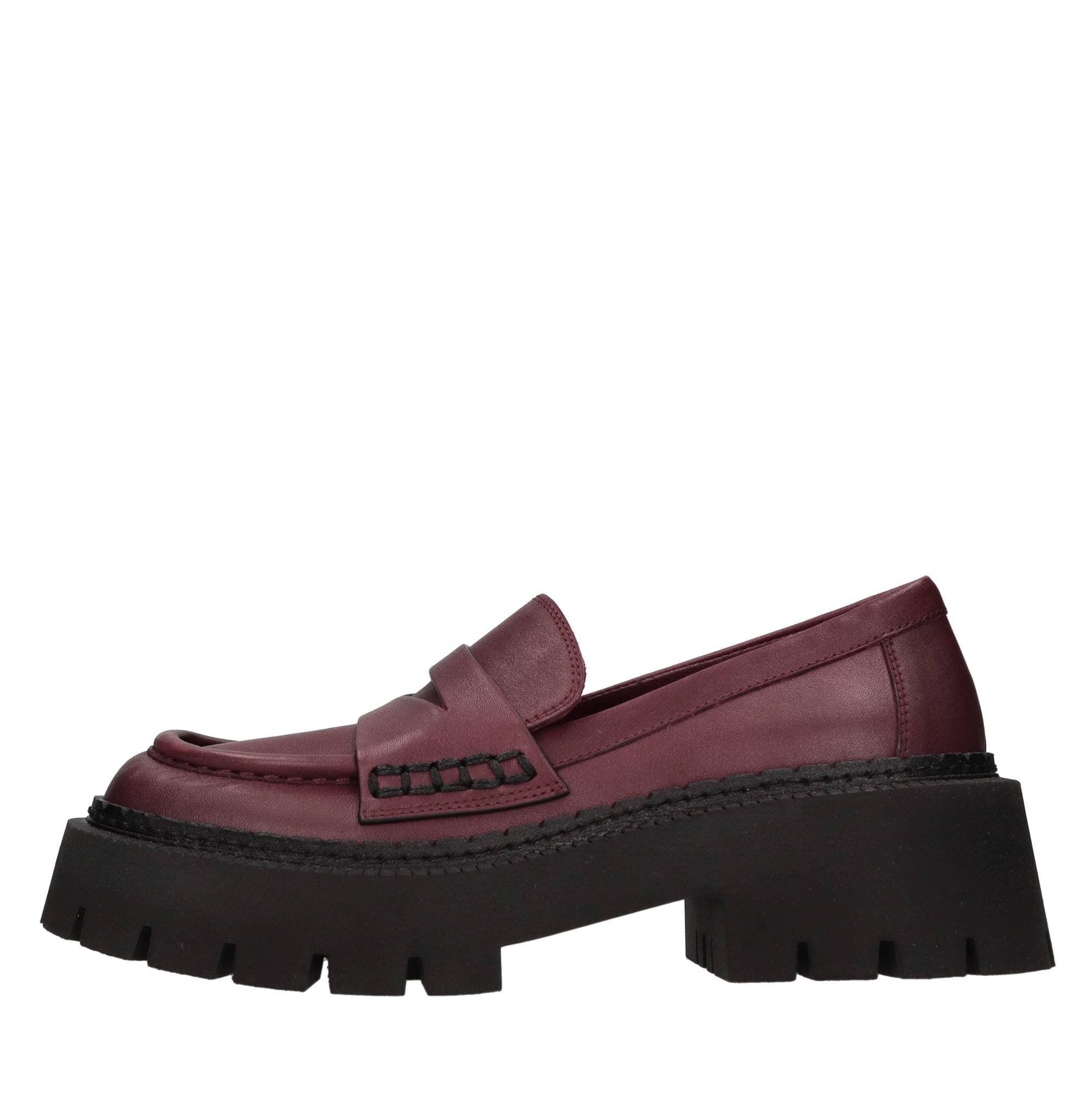 Etna leather loafers — Red