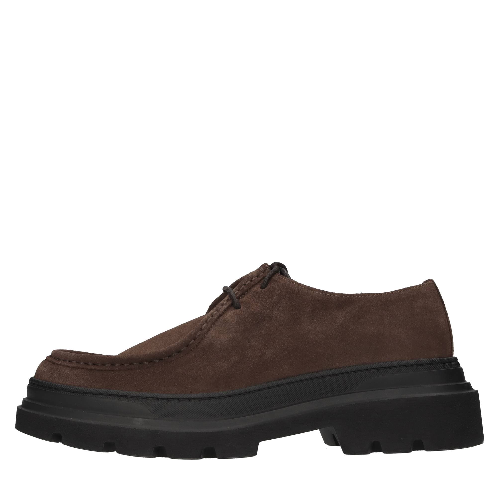 Suede lace-ups — Brown