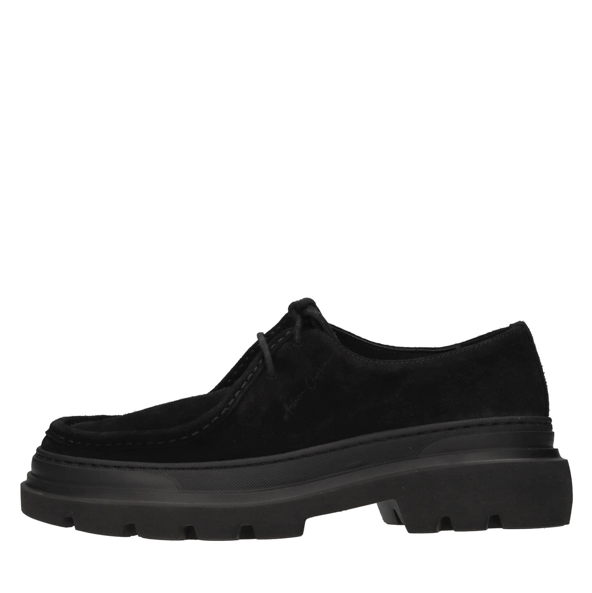 Suede lace-ups — Black