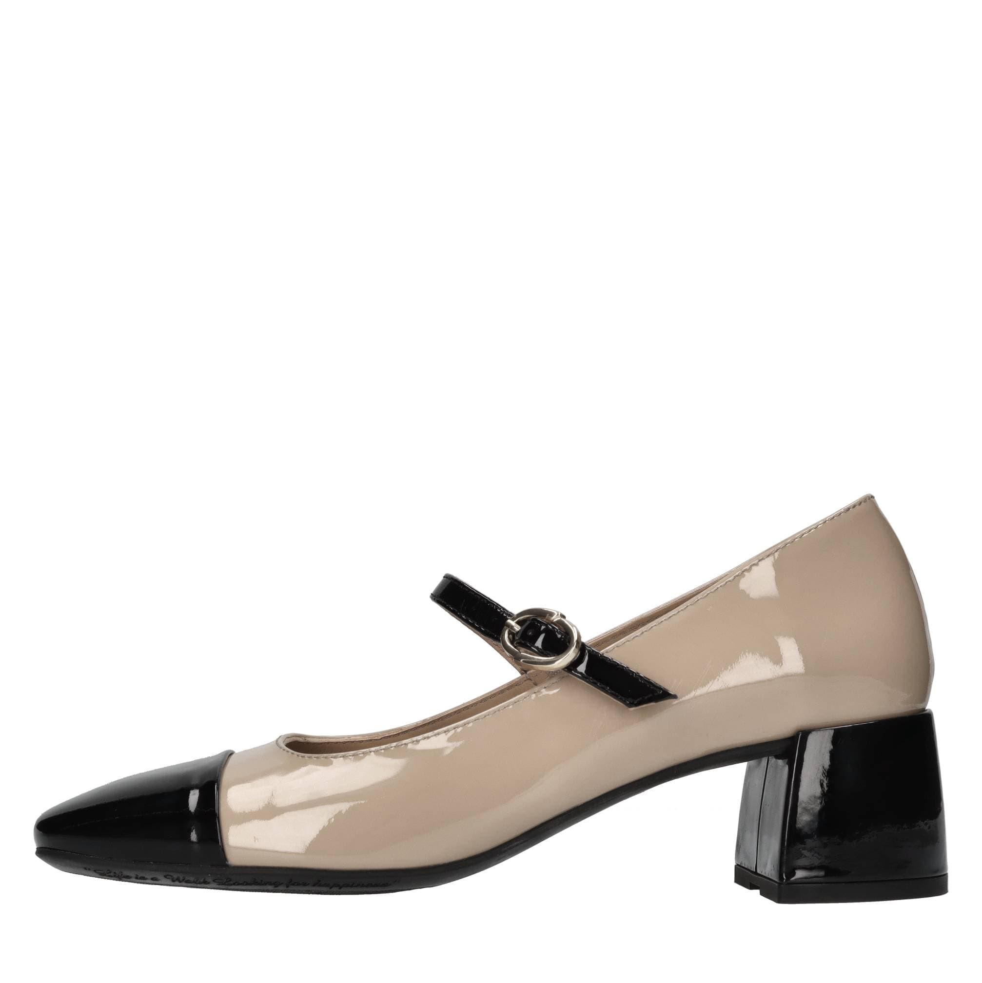 Patent leather pumps