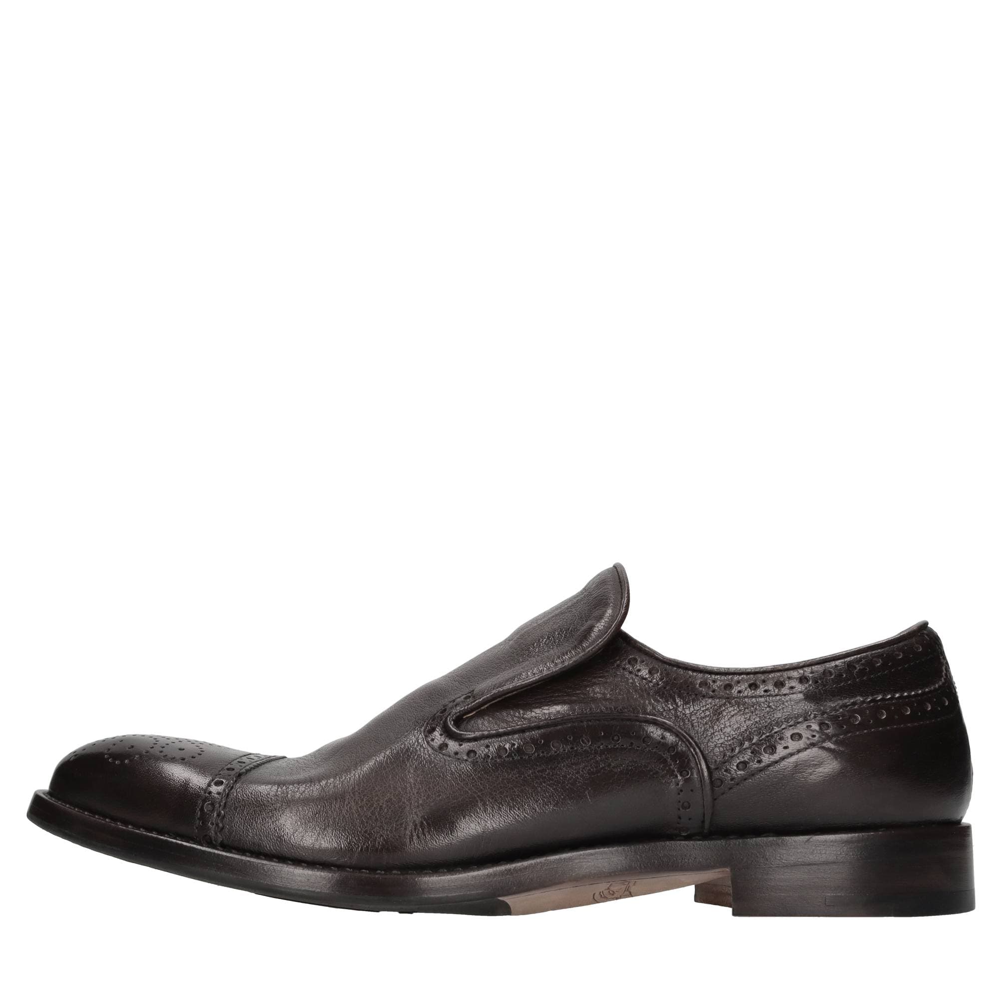 Handmade leather lace-ups — Brown