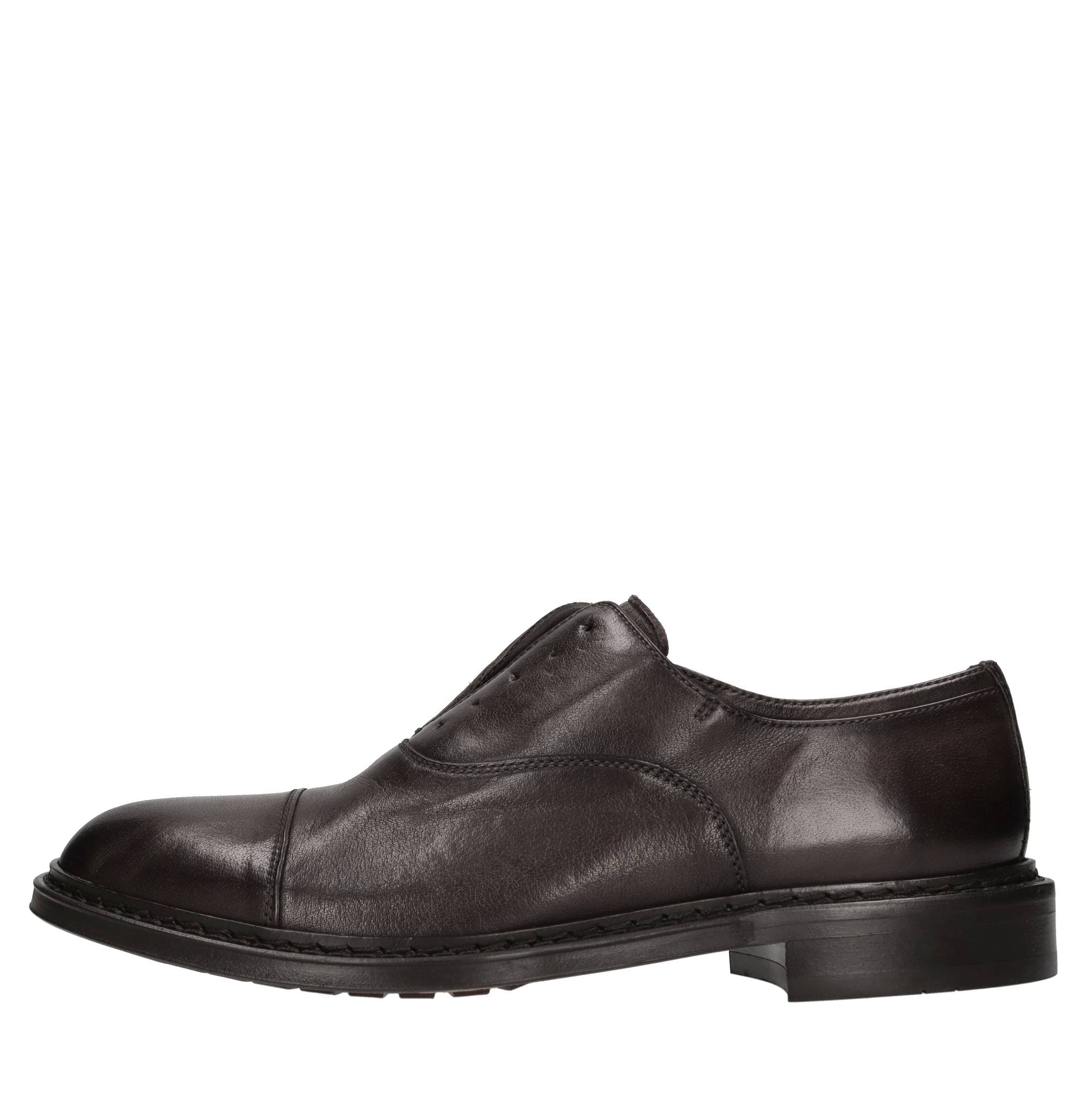 Leather lace-ups — Brown