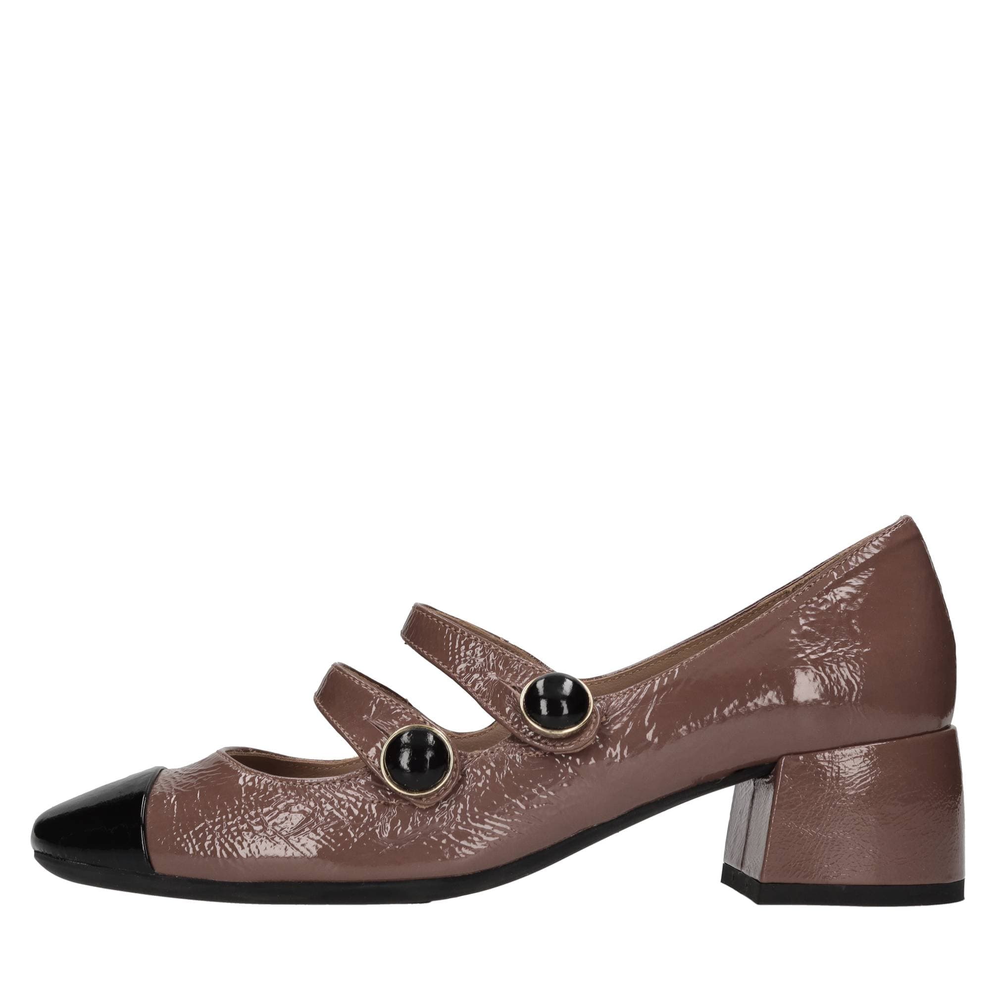 Leather pumps — Brown