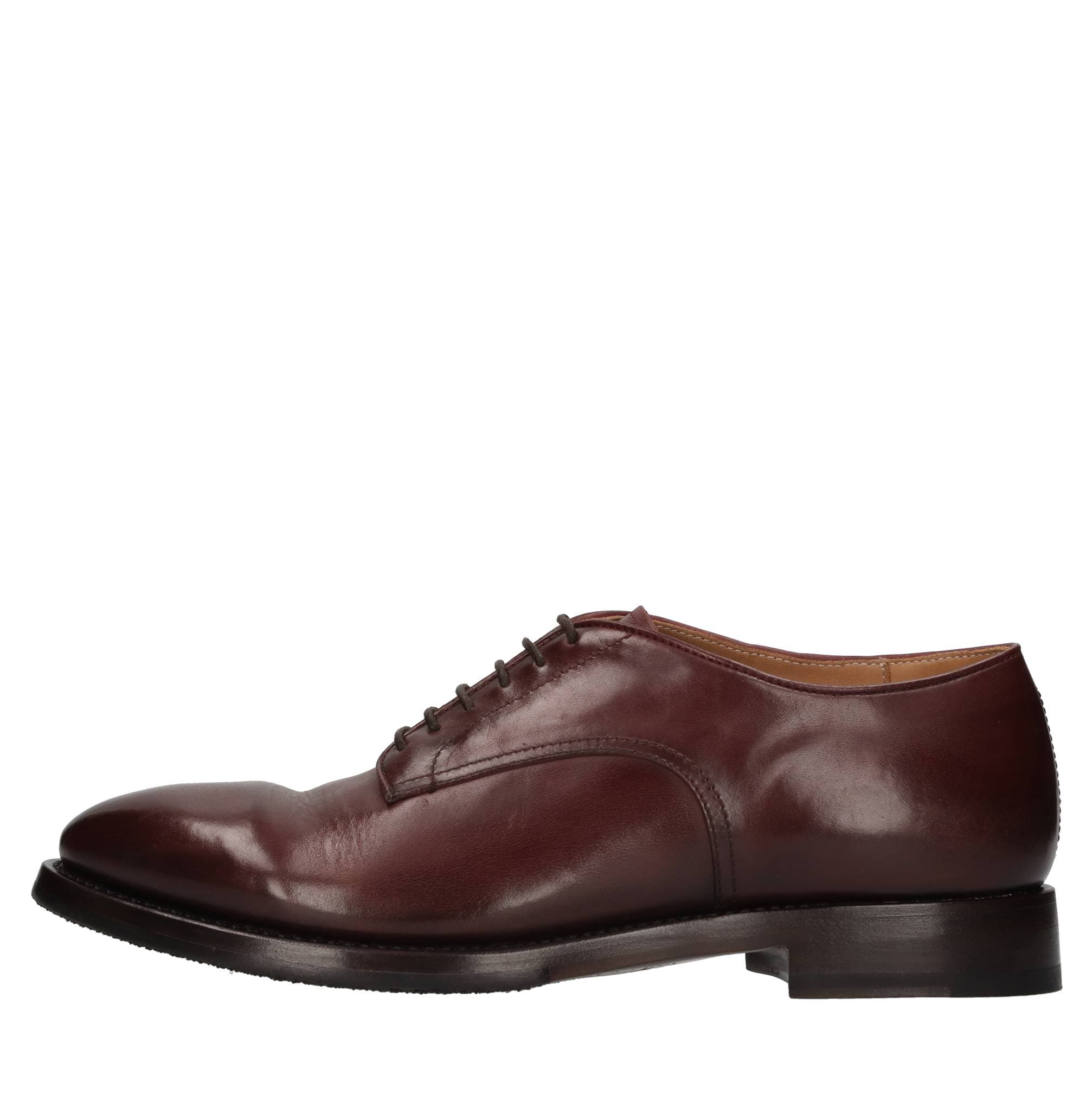 Handmade leather lace-ups — Red