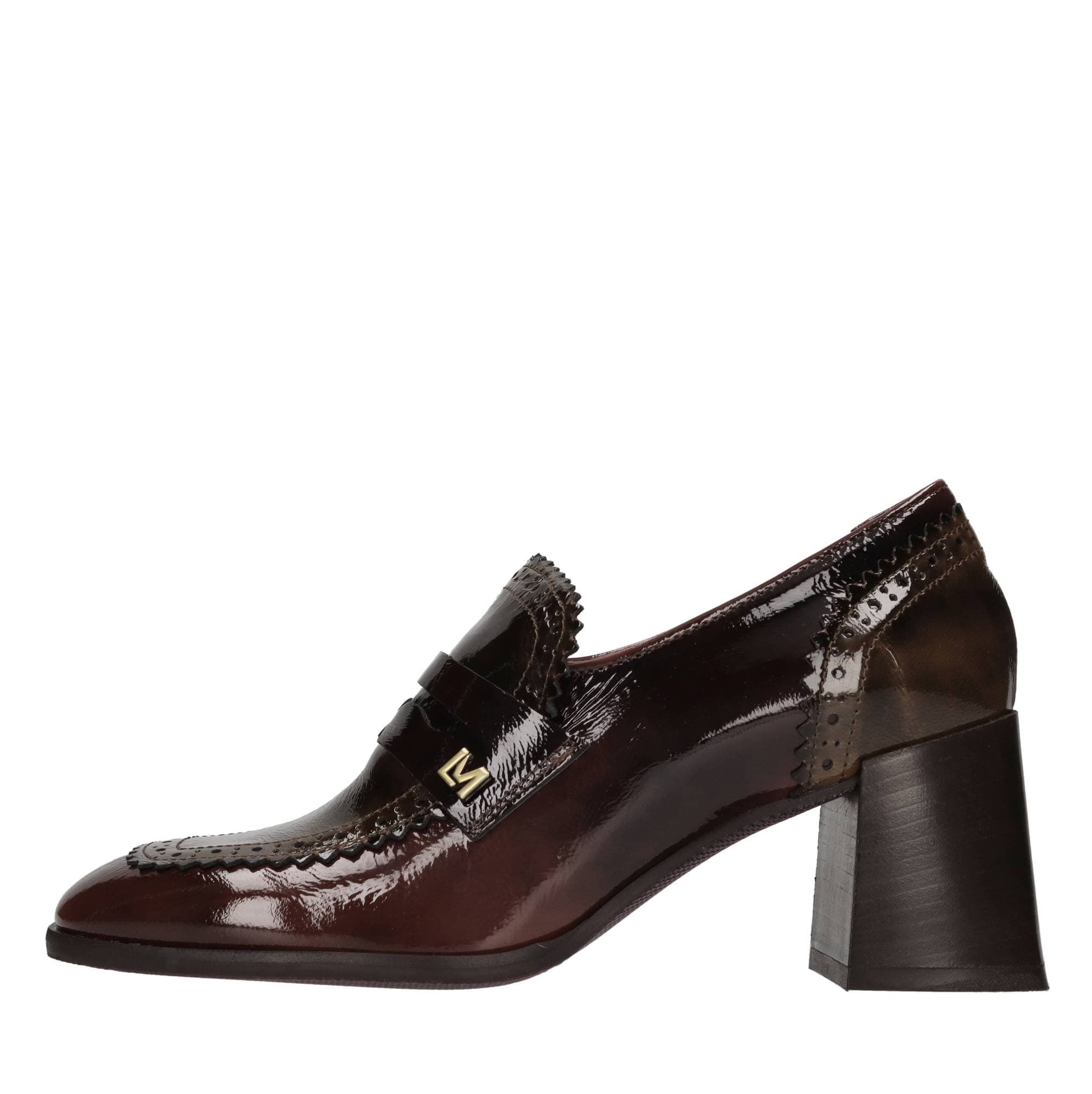 Leather loafers — Multicolour