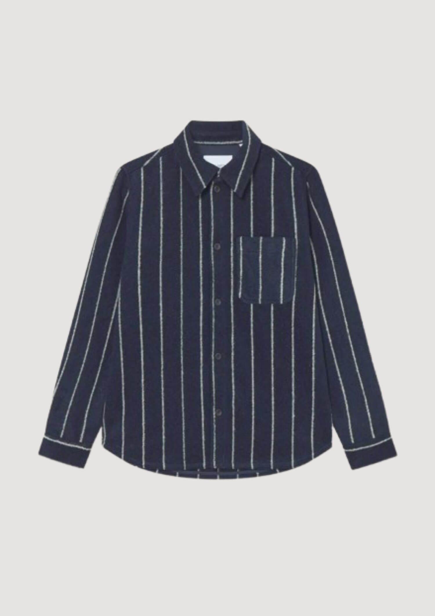 Lennon Wool Pinstripe Overshirt