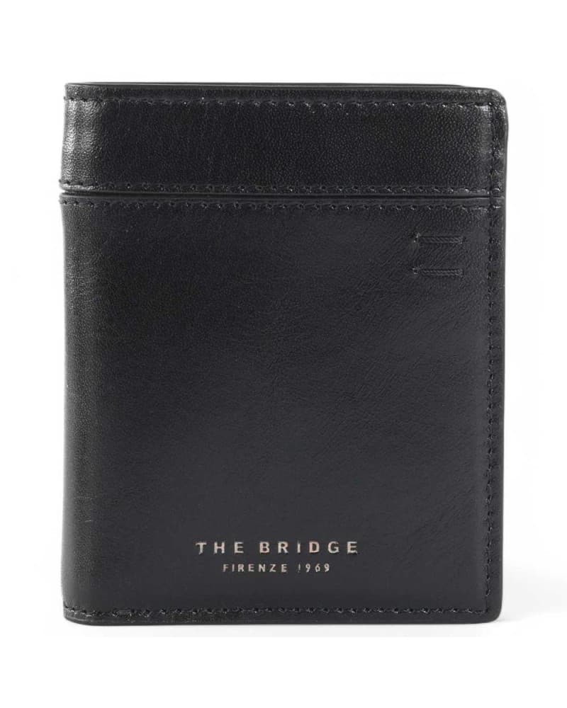 Wallet The Bridge Giulio Man Black Leather - 01421401-7R