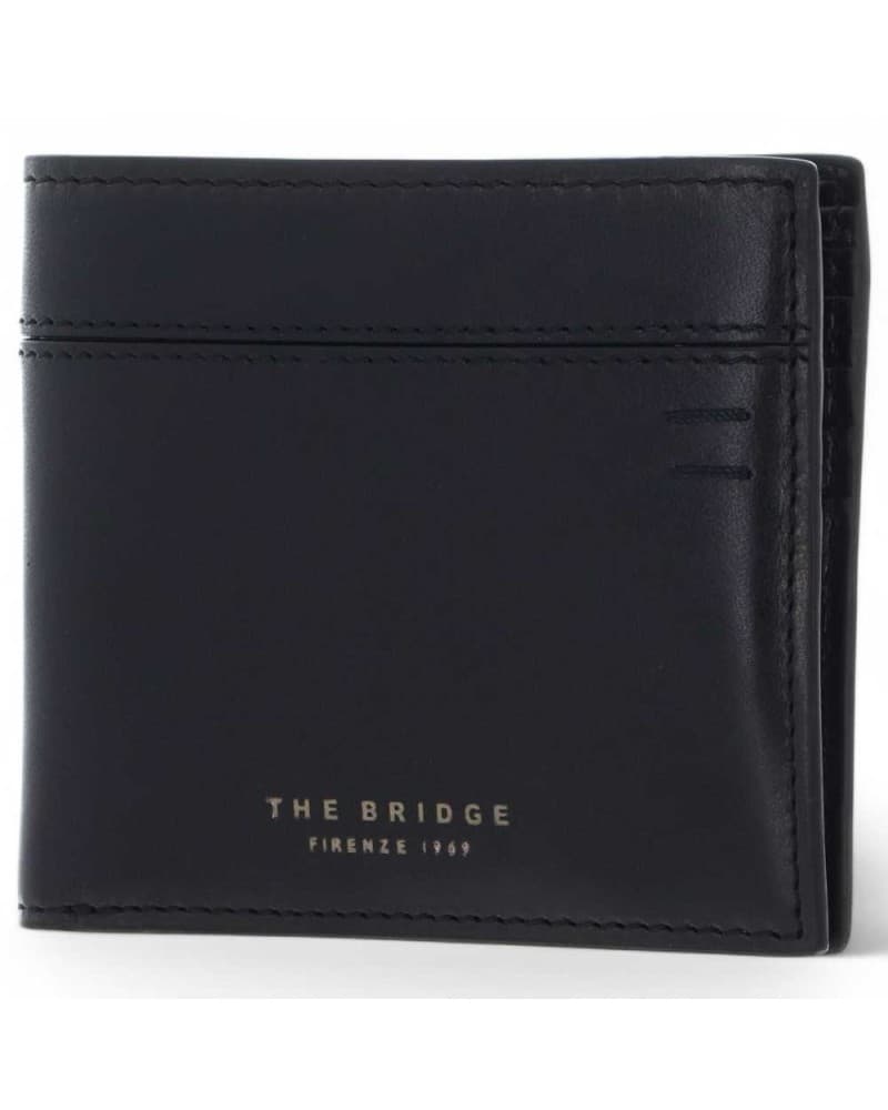 Wallet The Bridge Giulio Man Black Leather - 01423401-7R