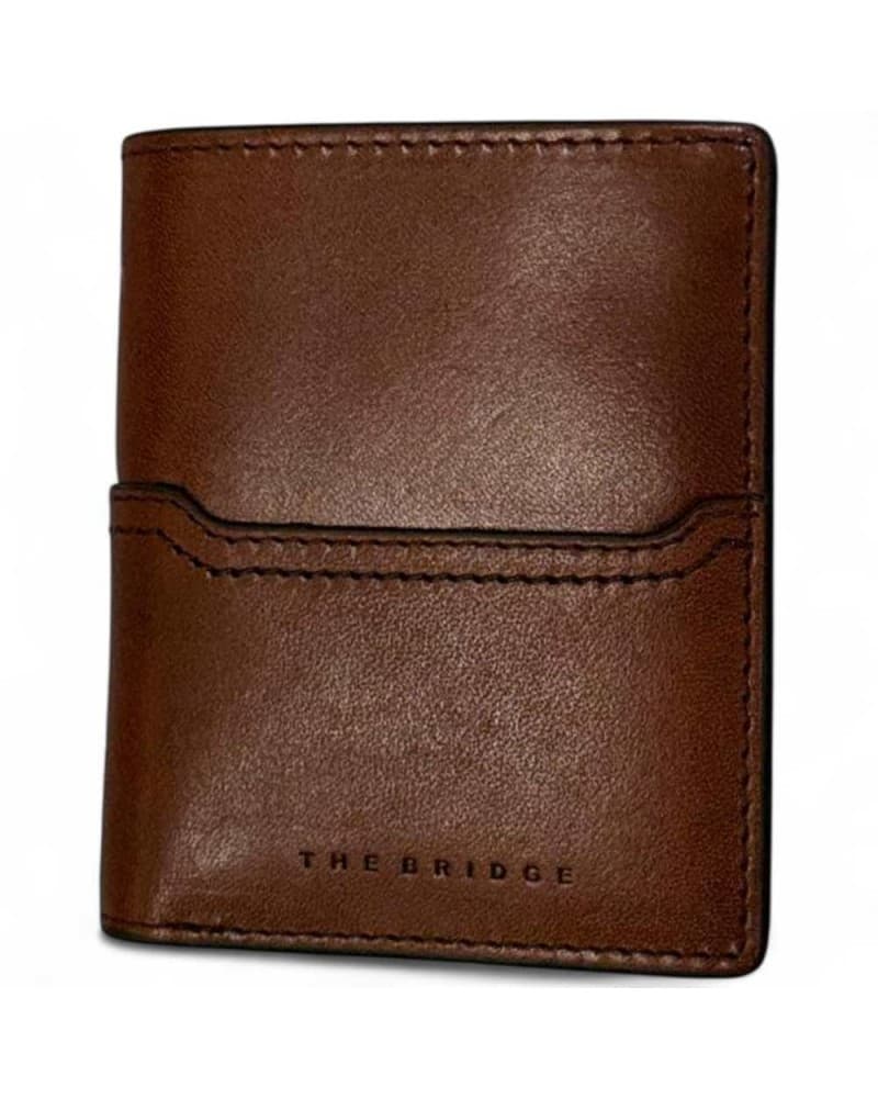 Wallet The Bridge Man Brown Leather - 01504501-1A