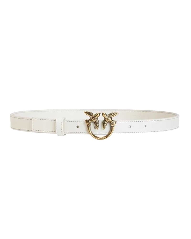 Belt Pinko love berry Woman Leather xs White - 100143-A0F1-Z14Q
