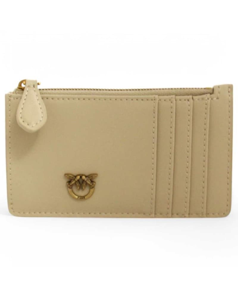 Portfolio Pinko Heron Woman Leather Beige - 100251-A0F1-C50Q