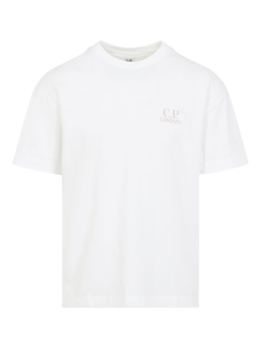 C.p.company t-shirt white man logo back