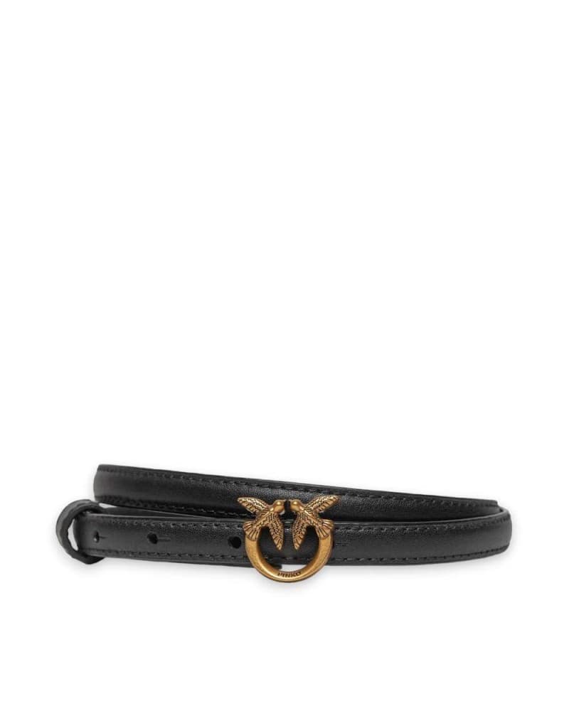 Belt Pinko love berry Woman Black Leather - 102148-A0F1-Z99Q