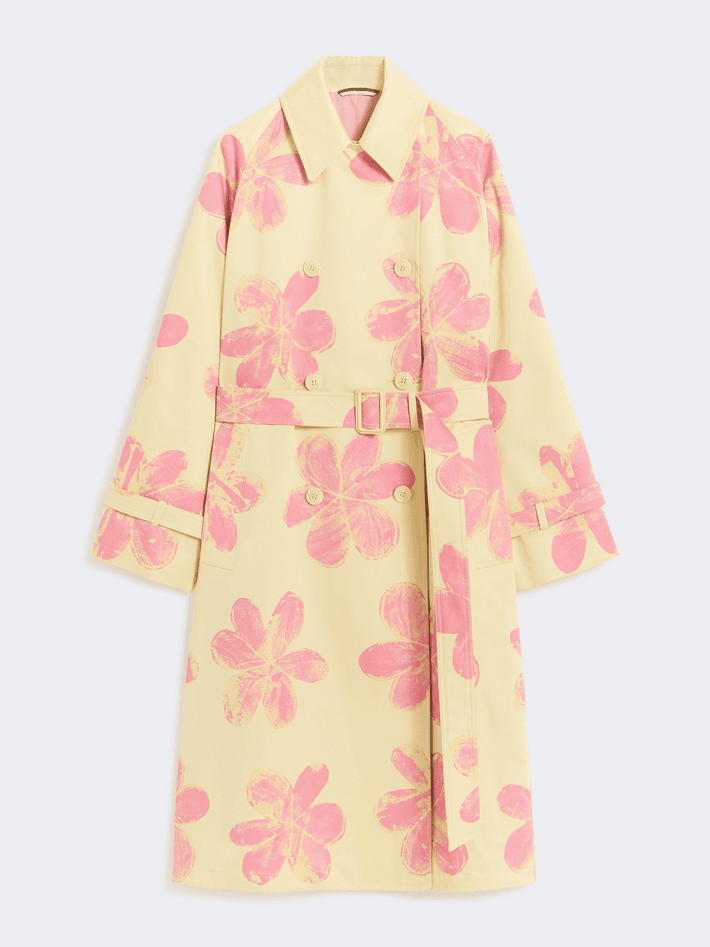 trench woman yellow