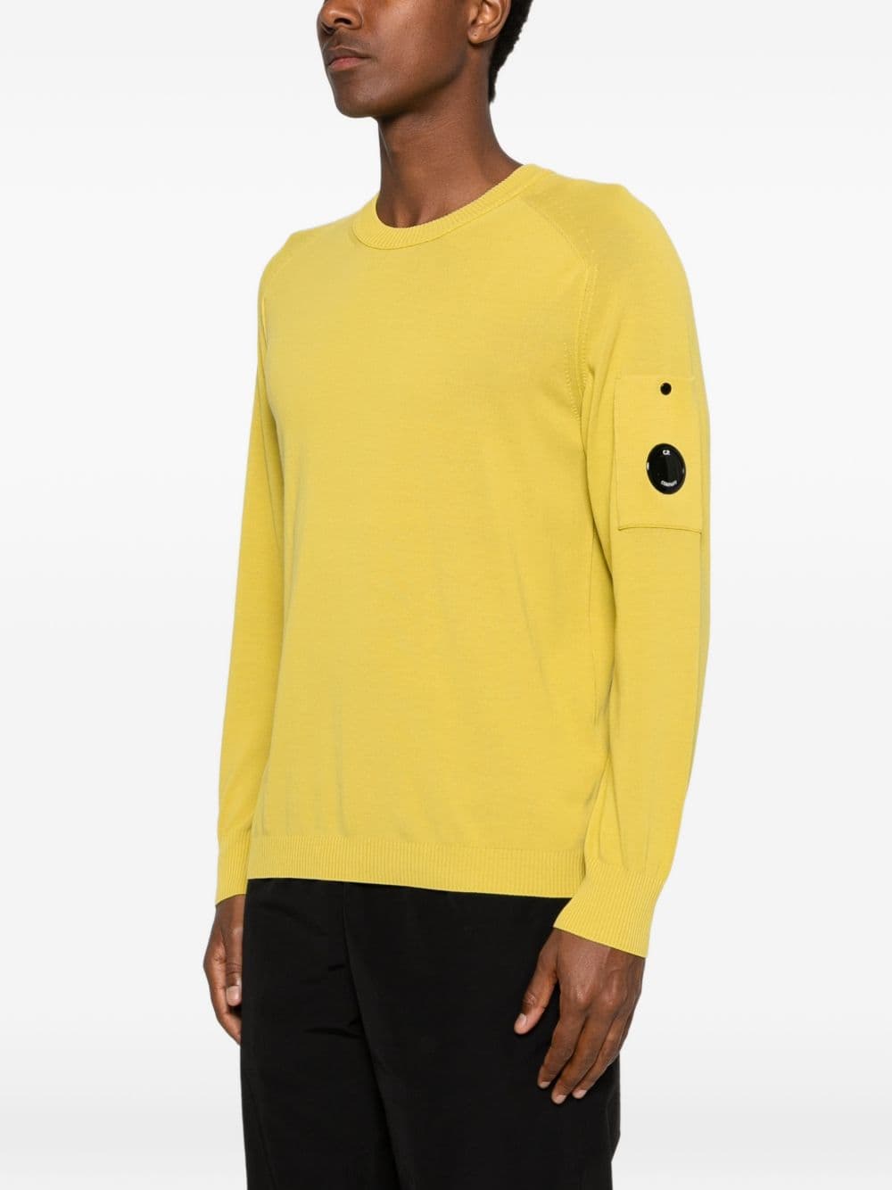 C.p.company yellow men's round neckline