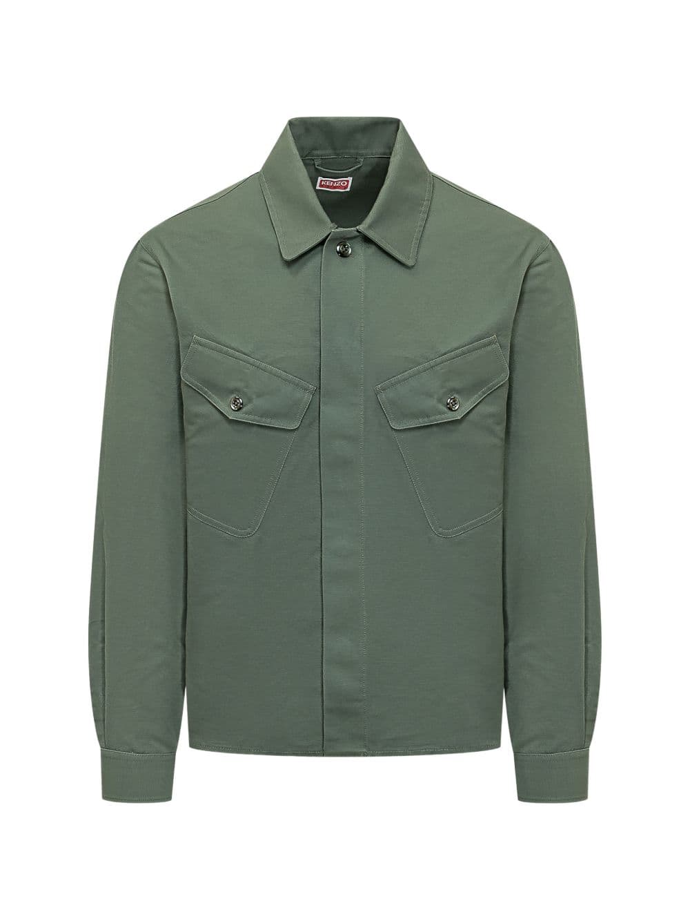 Kenzo jacket- shirt pockets man green