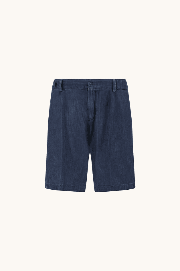 bermuda in light denim cotton giza man blue