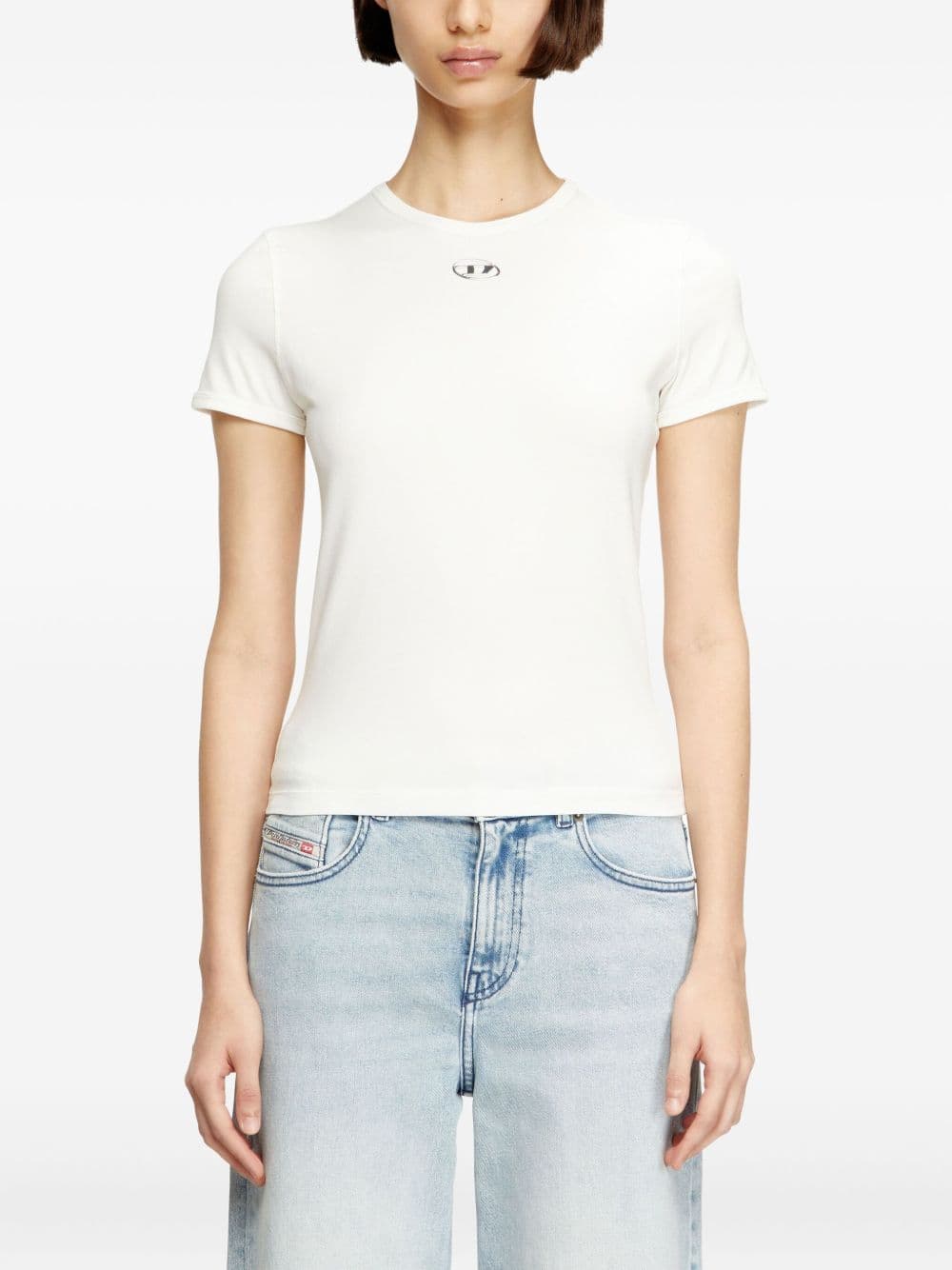Diesel t-shirt t-uncutieslong-od woman white
