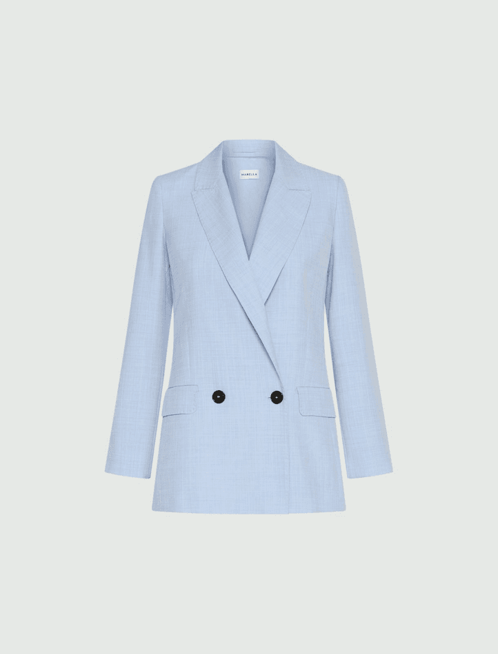 jacket in canvas woman blue