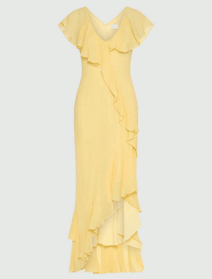 yellow woman dress