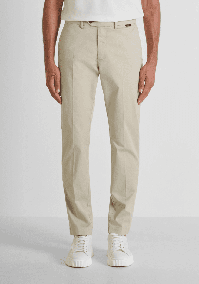slim fit trousers man safari