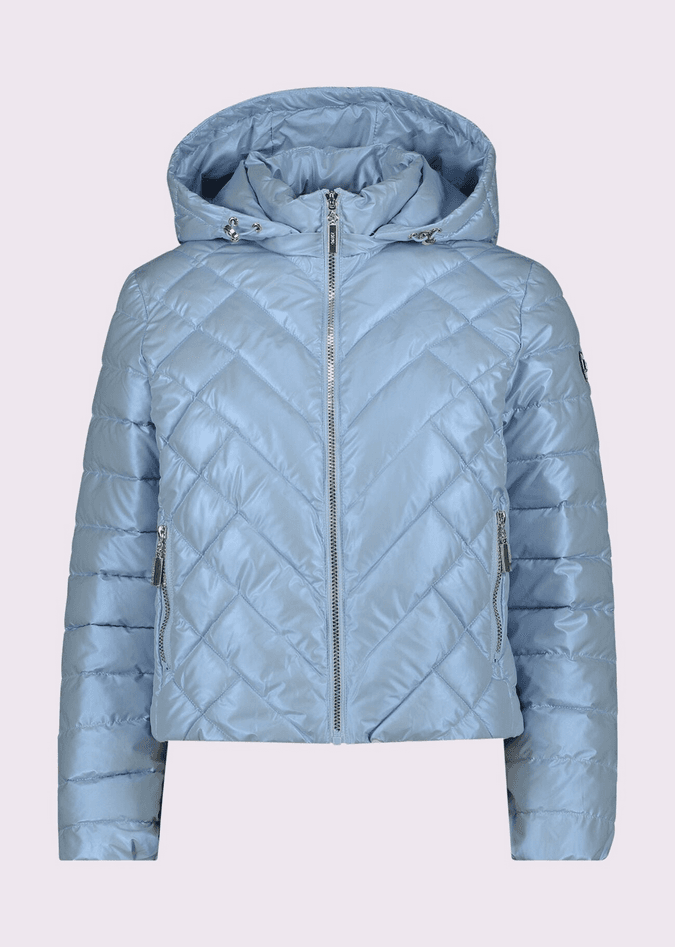 Women winter sky