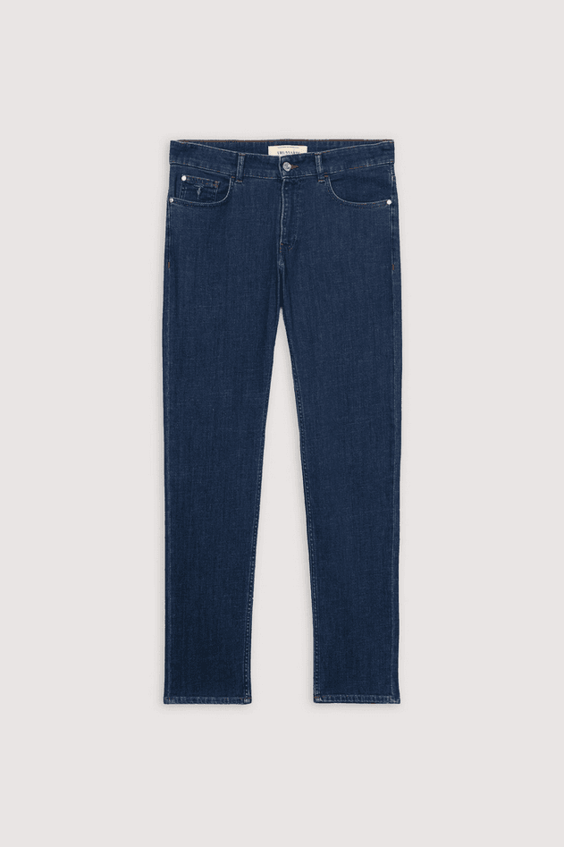 jeans close fit man blue