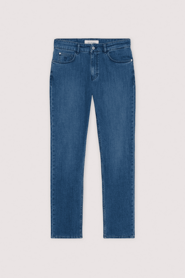 jeans slim fit man blue